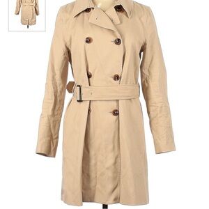⭐J. Crew Beige Double-Breasted Trench Coat